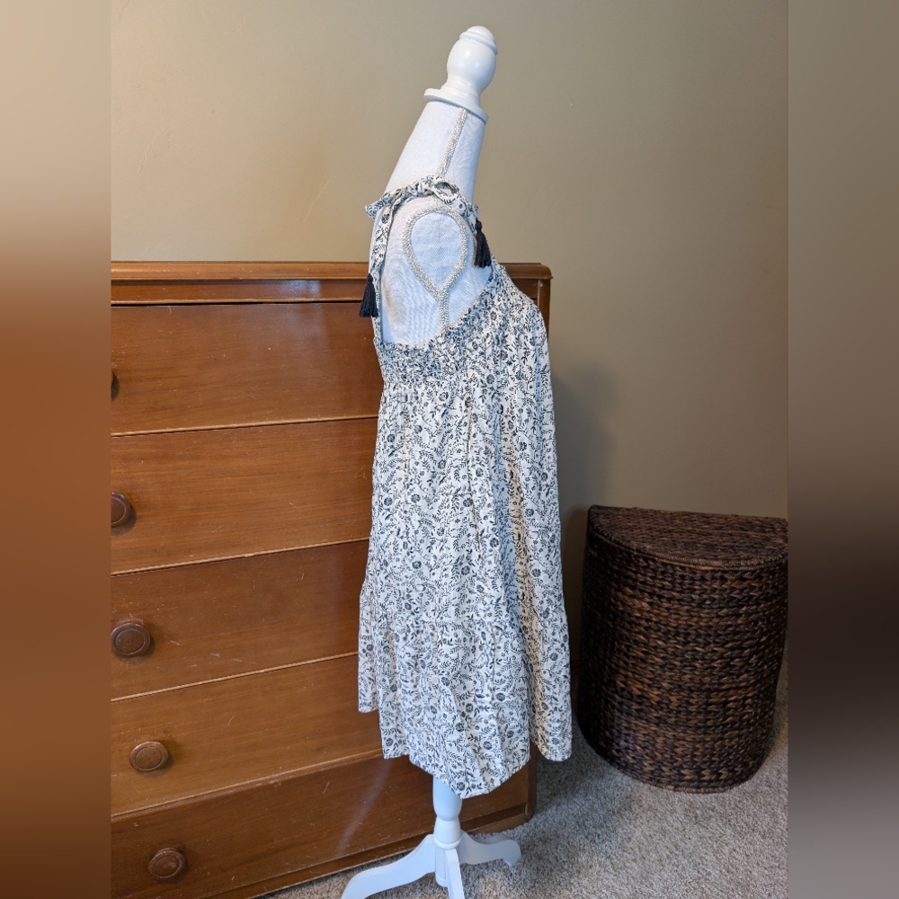 NWT Old Navy Floral Babydoll Smocked Dress Tie Shoulder Straps w Pockets - Picture 9 of 15